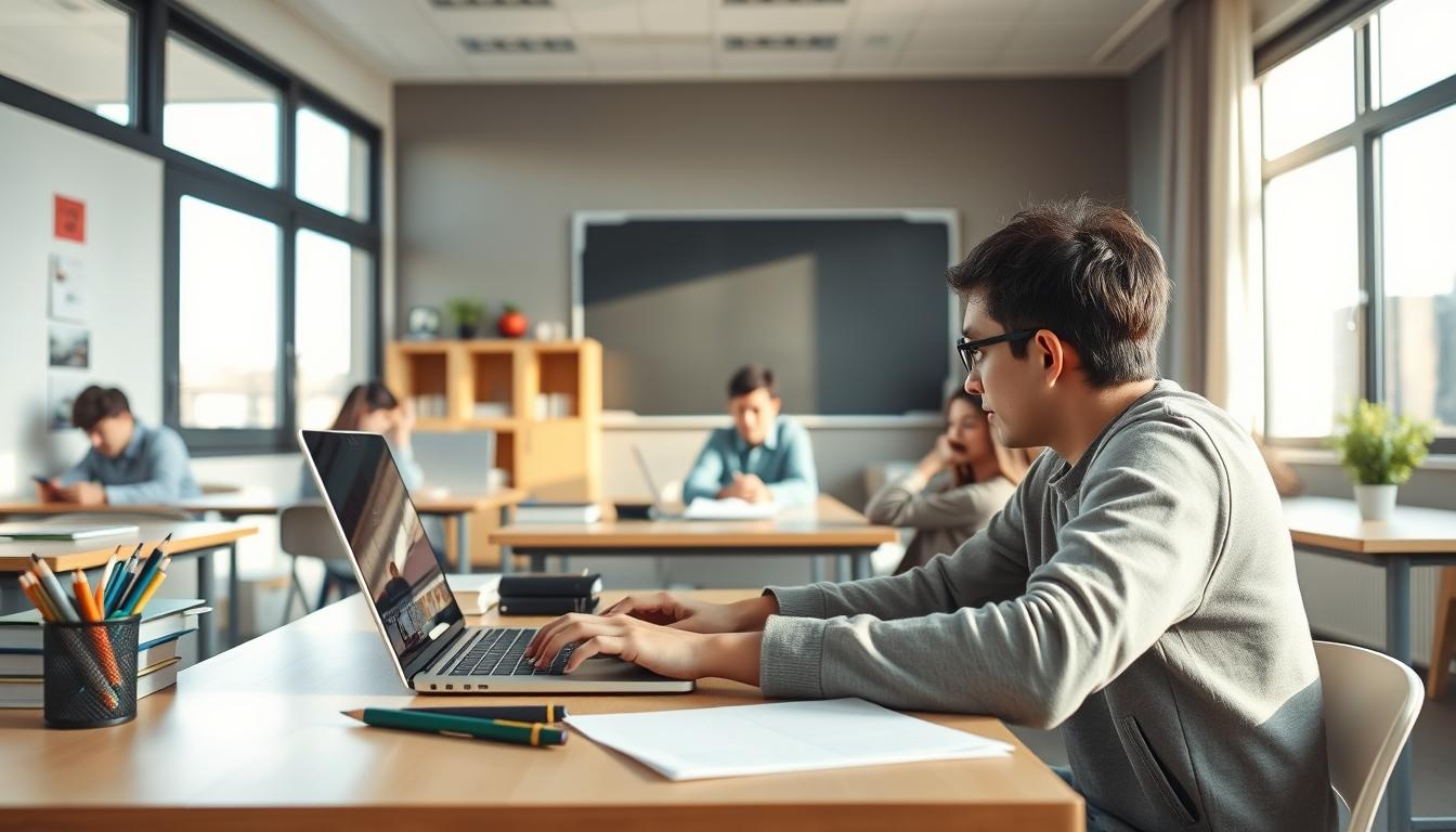 Modern university campus for students